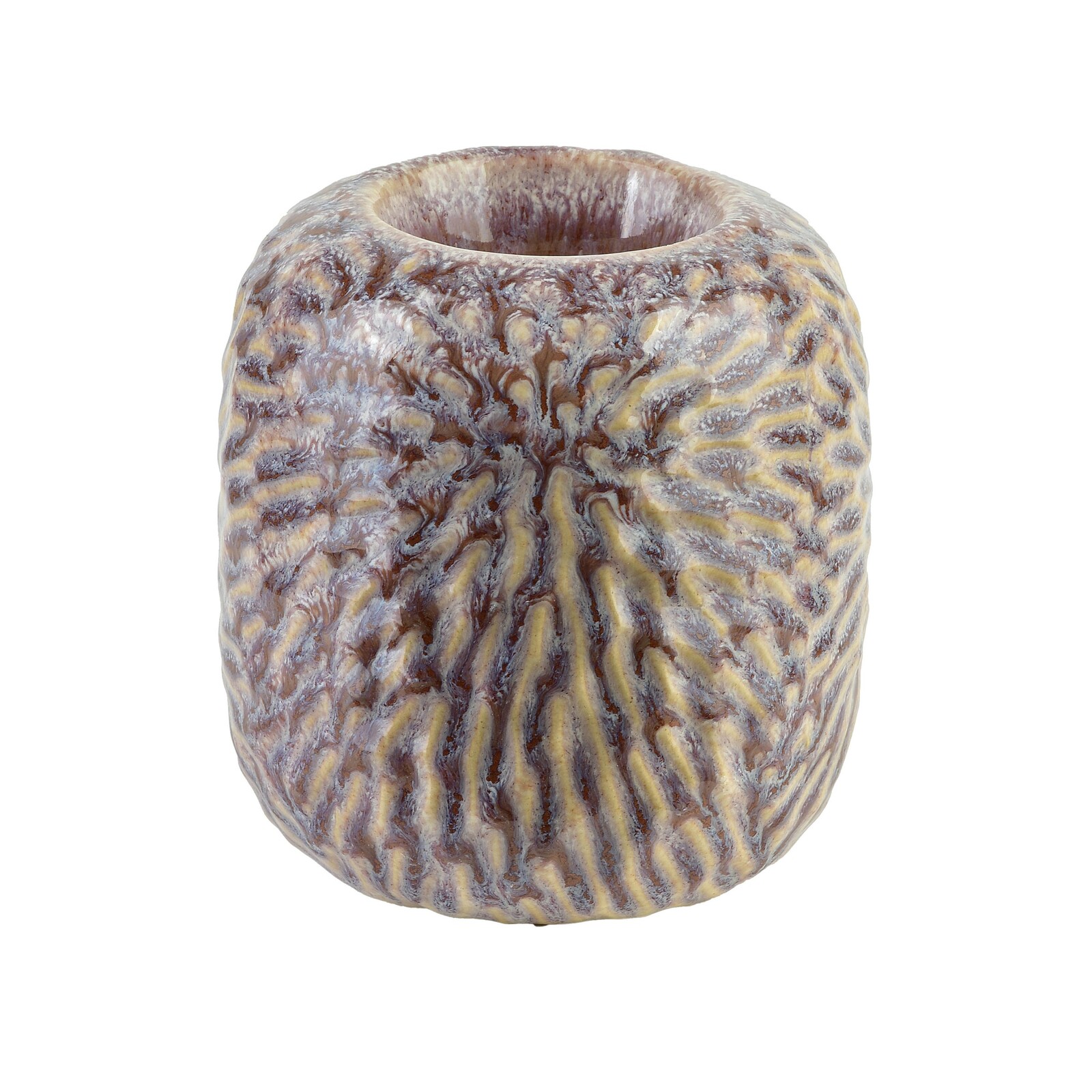 Keramický svícen Yarine 9,5 cm béžový