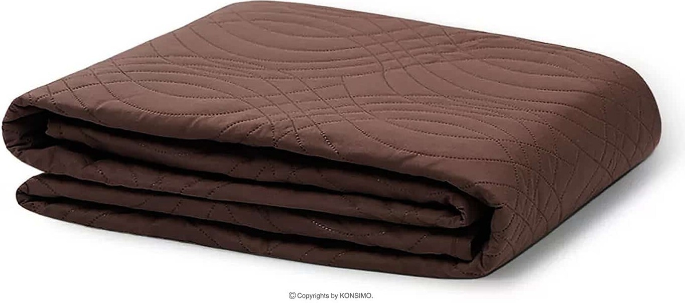 Prikrývka na posteľ Rego hnedá