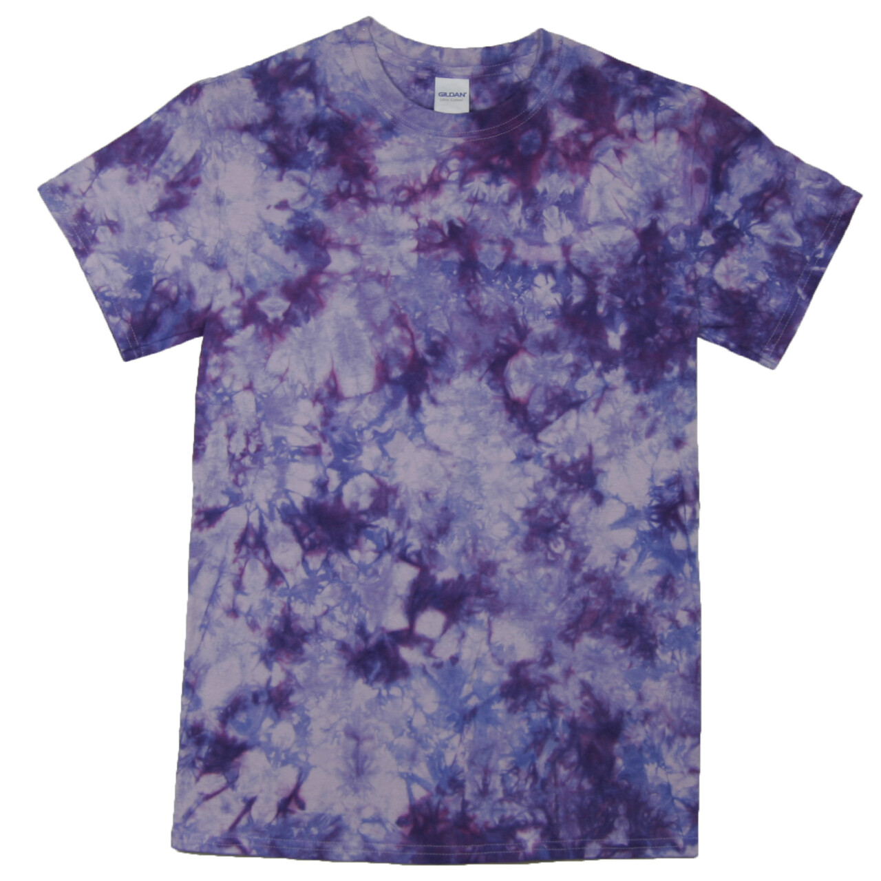 Tričko unisex The Mountain batikované Infusion - fialové-béžové,