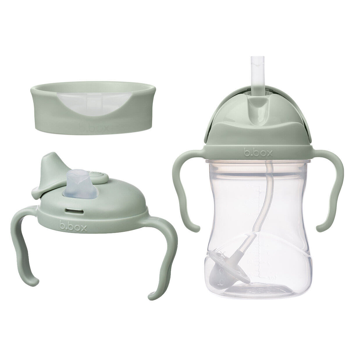 b.box Univerzálna sada na pitie 3v1, 240 ml - zelená