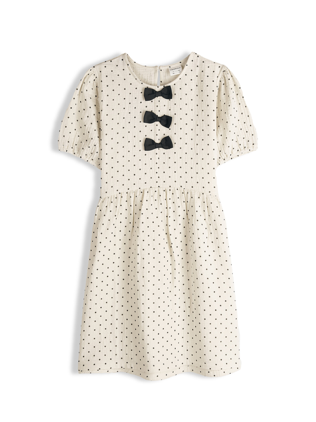 GATE Bodkované šaty s mašličkami