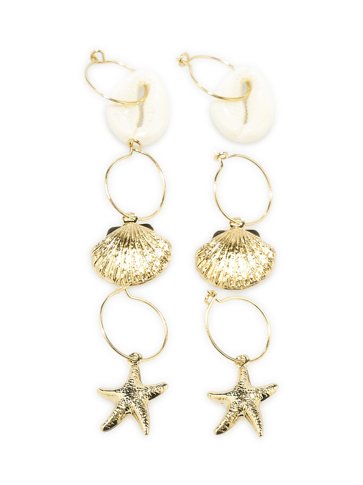 GATE Set 3 párov náušníc s príveskami