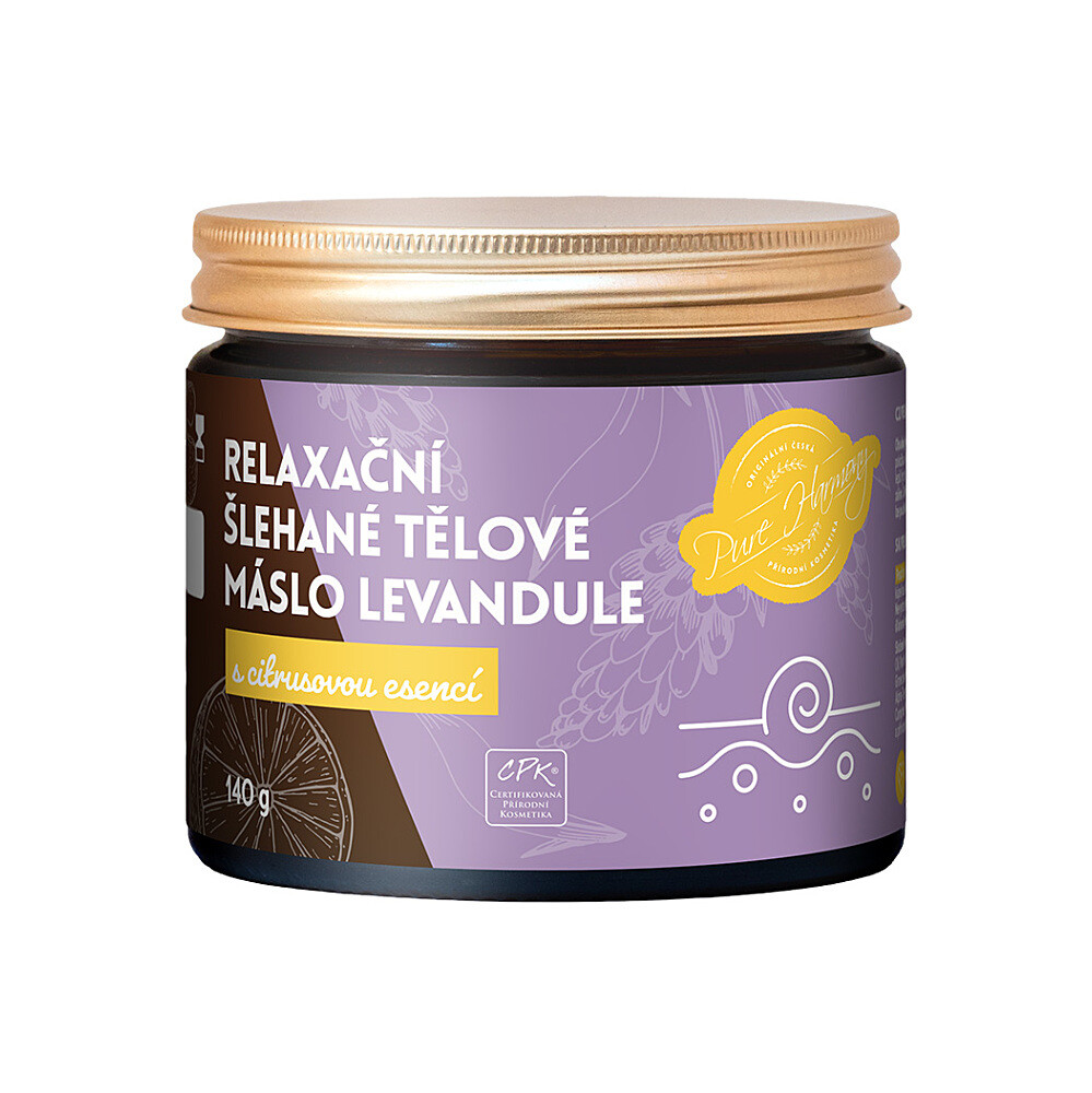 PURE HARMONY Relaxačné šľahané telové maslo Levanduľa 140 g