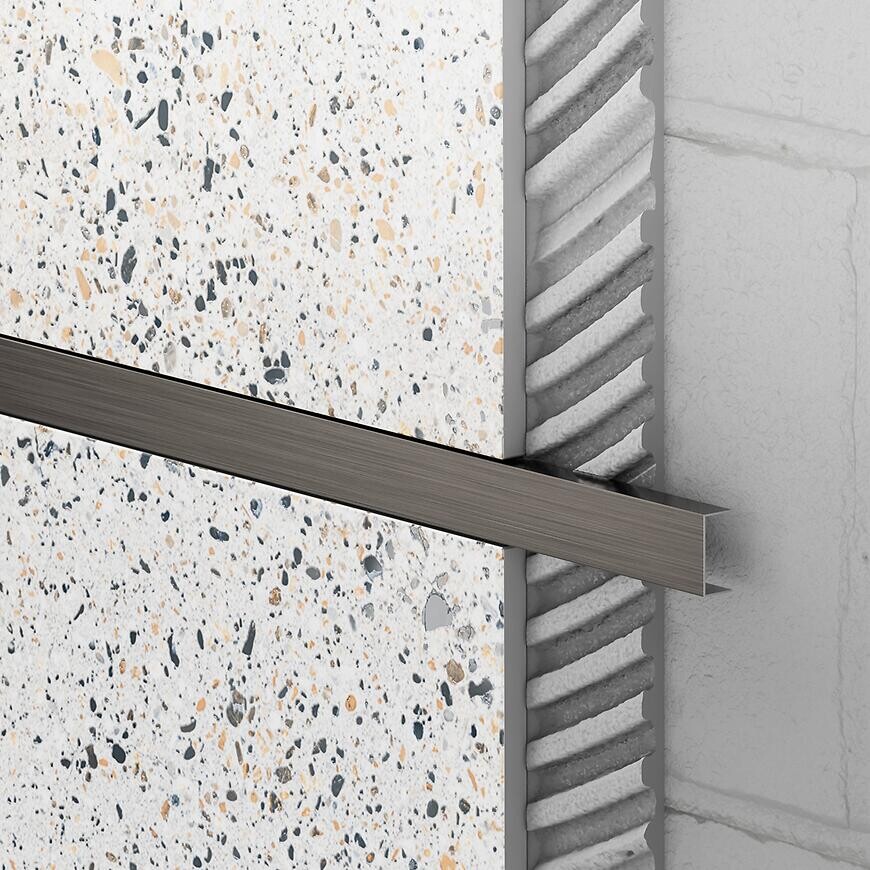 Ukončovací profil U 2 x 270 gunmetal mat sivý