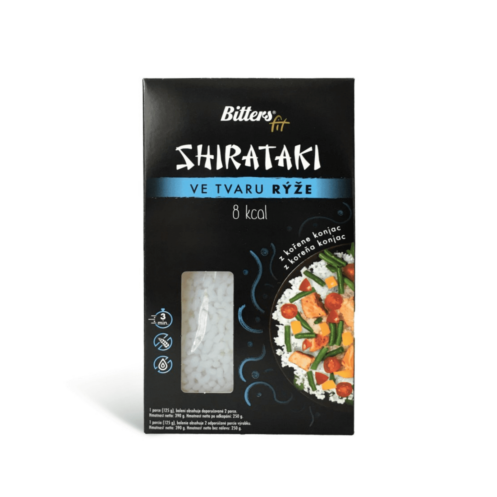BITTERS Shirataki Ryža 390 g
