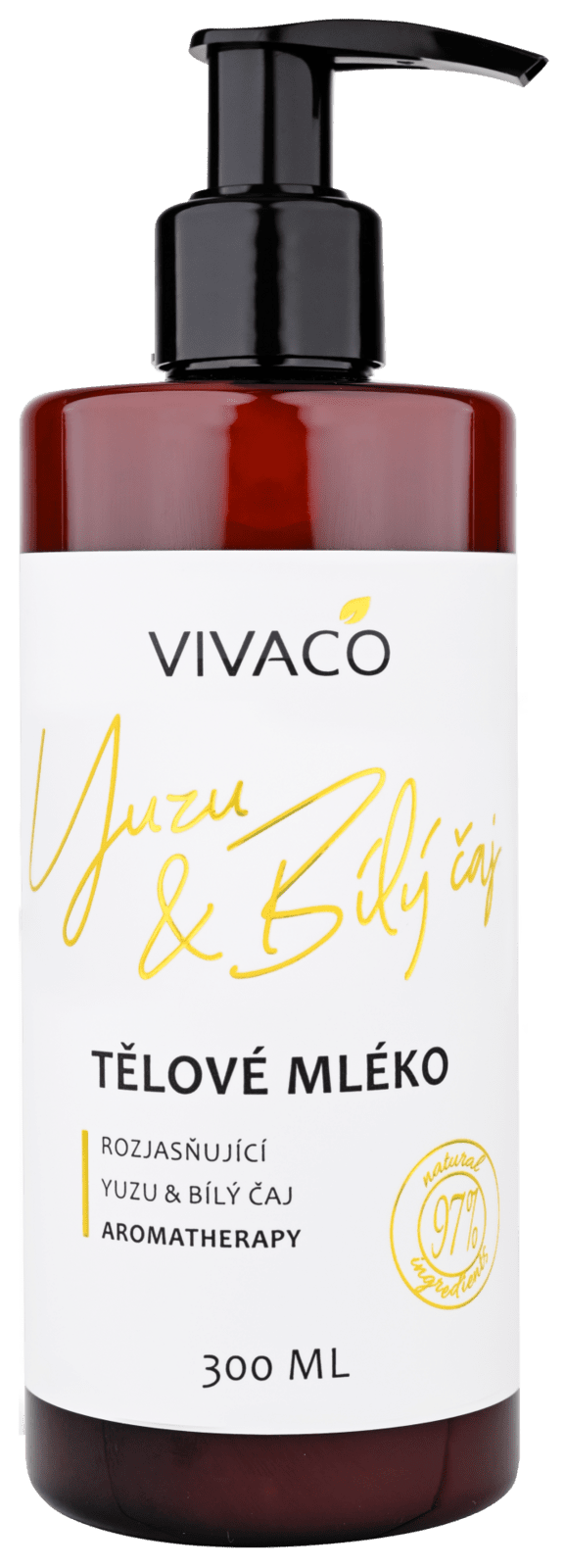 VIVACO Yuzu a biely čaj Prírodné telové mlieko 300 ml