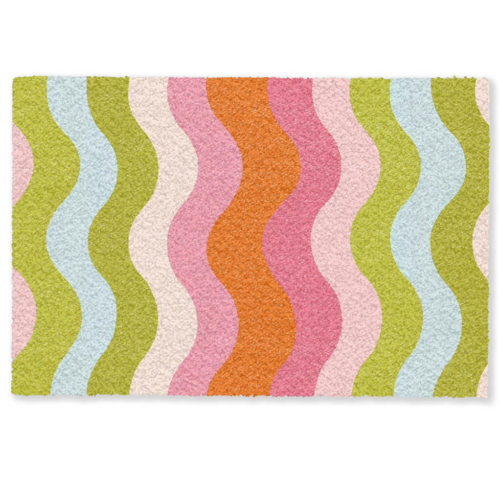 MuchoWow ROHOŽKA Orbity - Vlny - Farebné - Vertikálne 60x40 cm