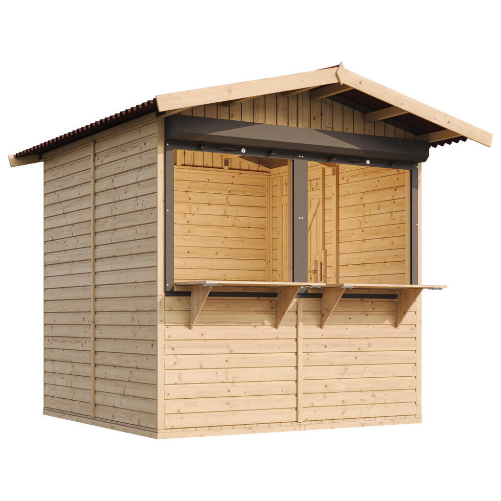 Timbela ZÁHRADNÝ drevený kiosk – 253x263 cm / 4 m² – TIMBELA M149Z