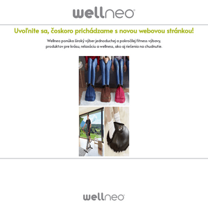 Vzhľad internetovej stránky obchodu Wellneo